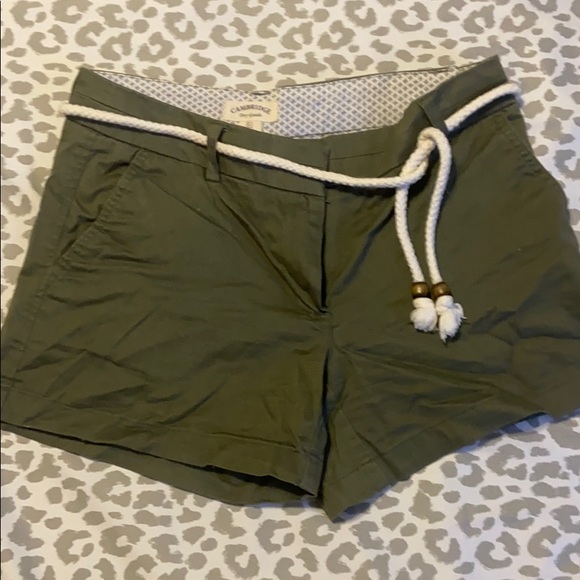 Olive green shorts
